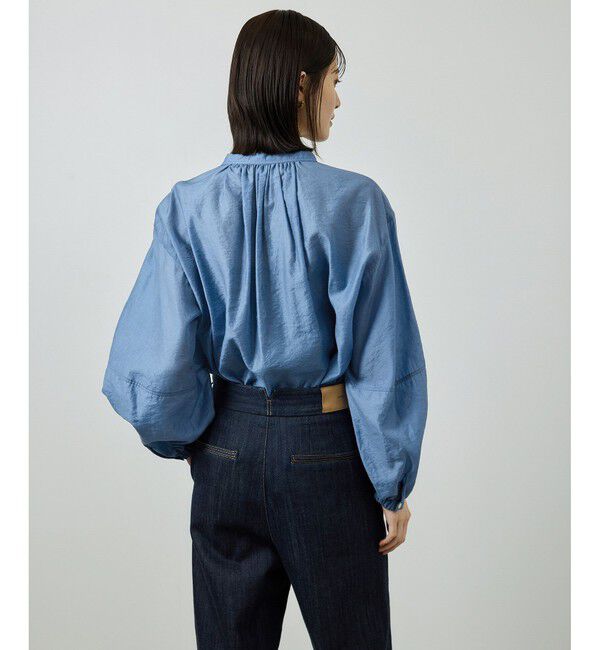 ROPE「キュプラシルクボリュームスリーブブラウス/イージーケア」|シャツ・ブラウス|