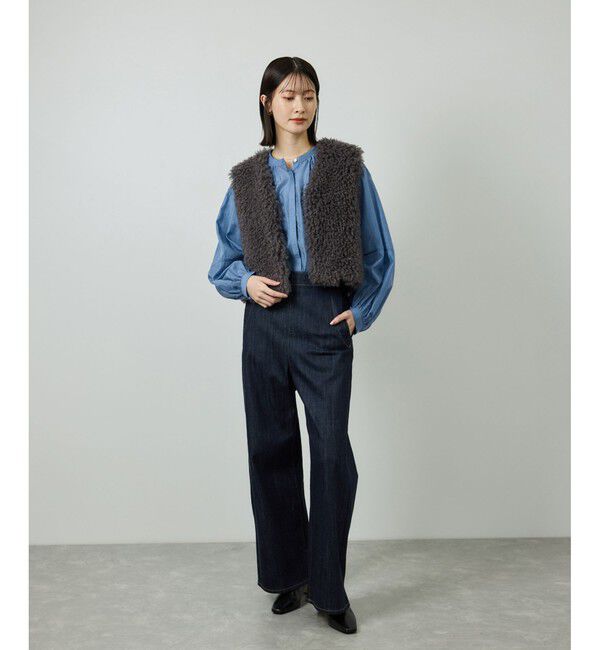 ROPE「キュプラシルクボリュームスリーブブラウス/イージーケア」|シャツ・ブラウス|