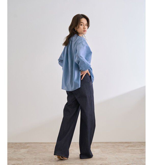 ROPE「キュプラシルクボリュームスリーブブラウス/イージーケア」|シャツ・ブラウス|