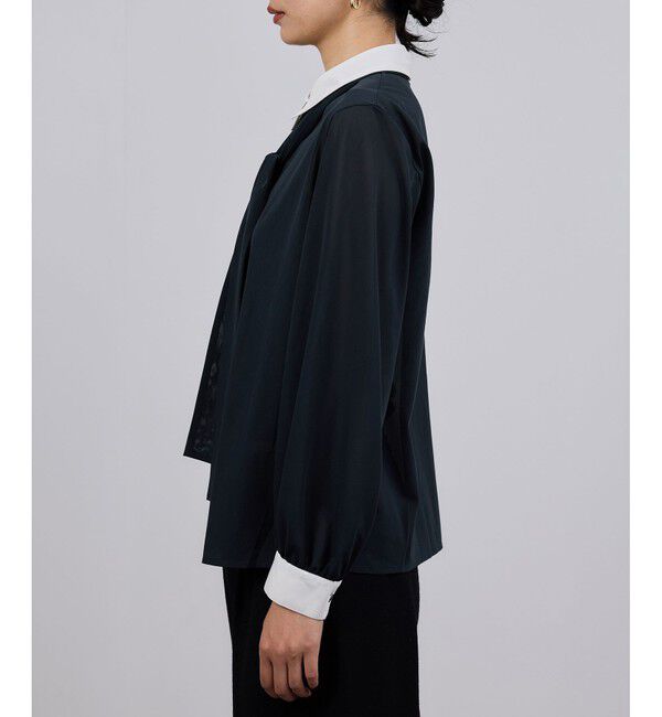 ROPE「シアートリコットボウタイシャツブラウス/イージーケア」|シャツ・ブラウス|