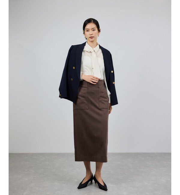 ROPE「シアートリコットボウタイシャツブラウス/イージーケア」|シャツ・ブラウス|