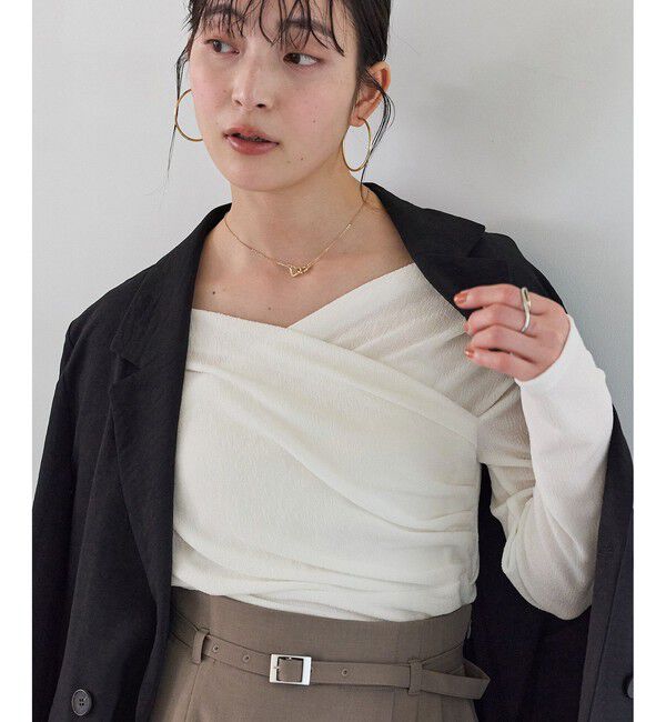 VIS「シアードレープトップス/イージーケア」|Tシャツ・カットソー|