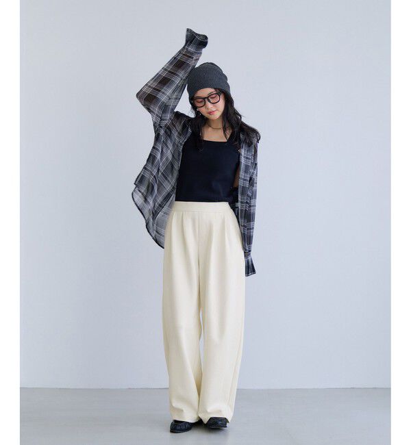 VIS「カットカーブスラックスパンツ」|スラックス|