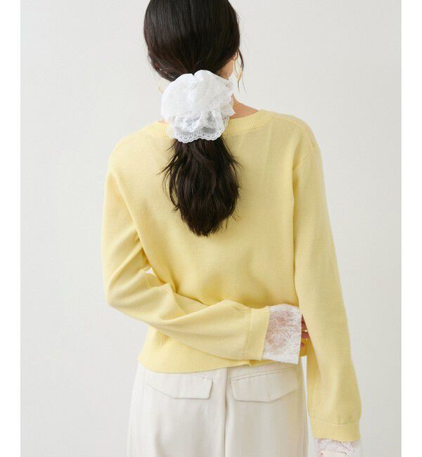 VIS「袖口レースカーディガン」|カーディガン|