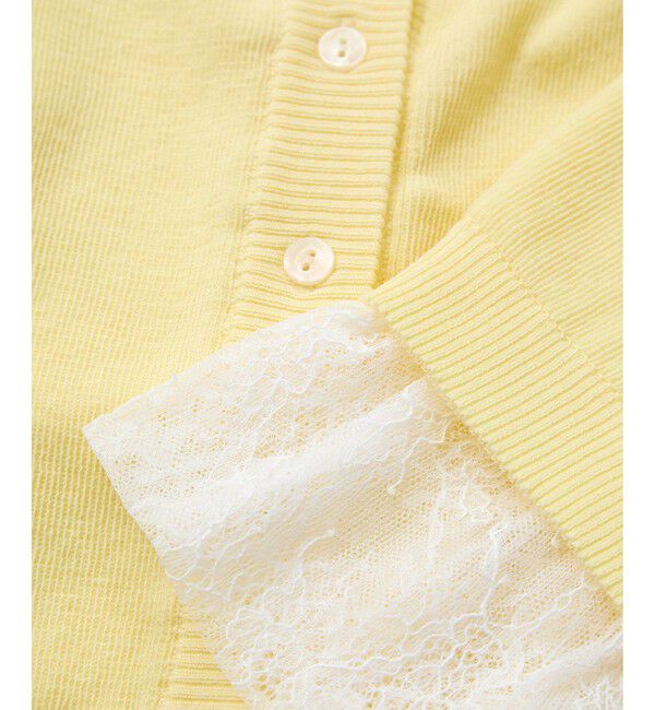 VIS「袖口レースカーディガン」|カーディガン|