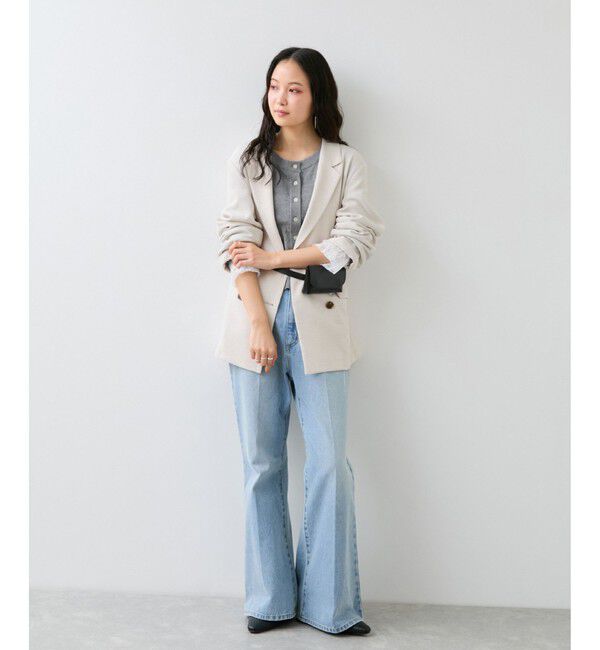 VIS「袖口レースカーディガン」|カーディガン|