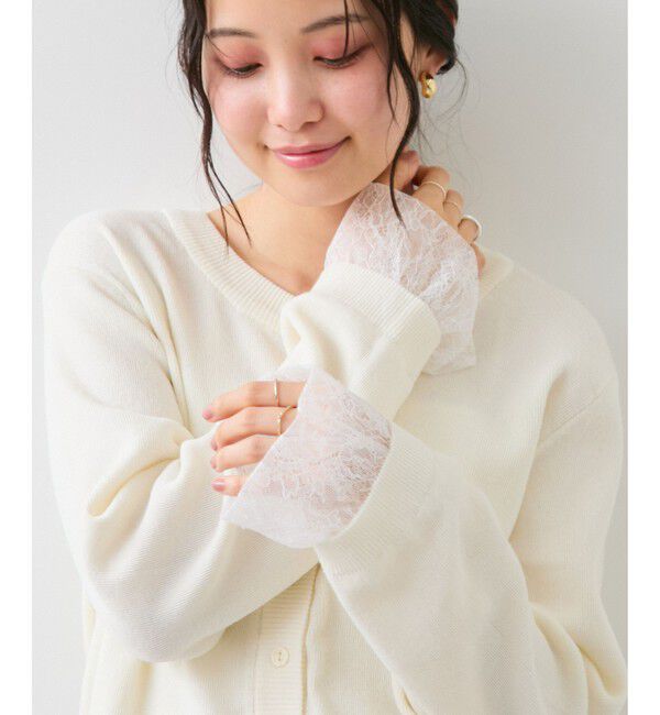 VIS「袖口レースカーディガン」|カーディガン|キナリ(16)