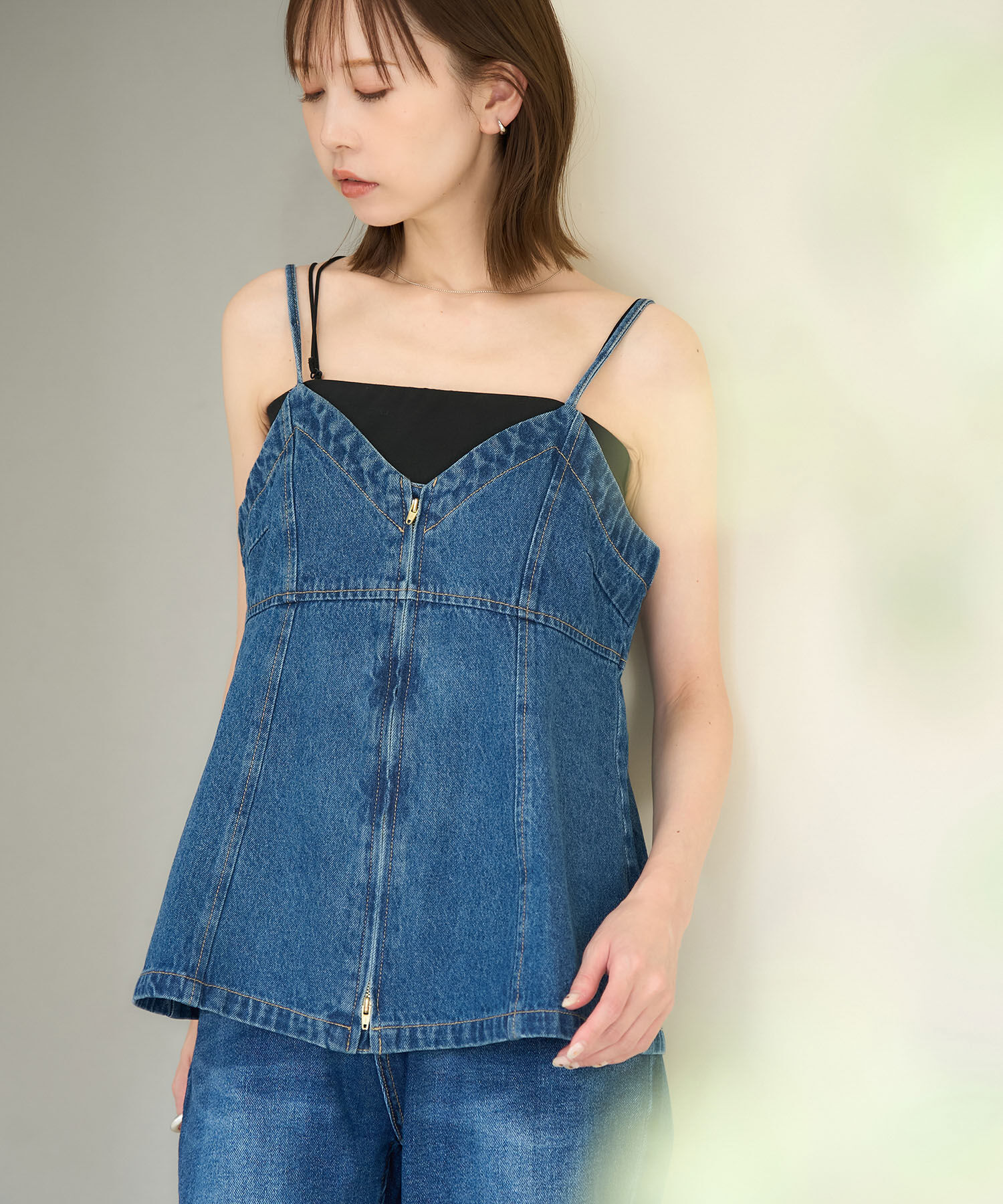 Rope&rsquo;Picnic「デニムビスチェ」|ベスト・ジレ|