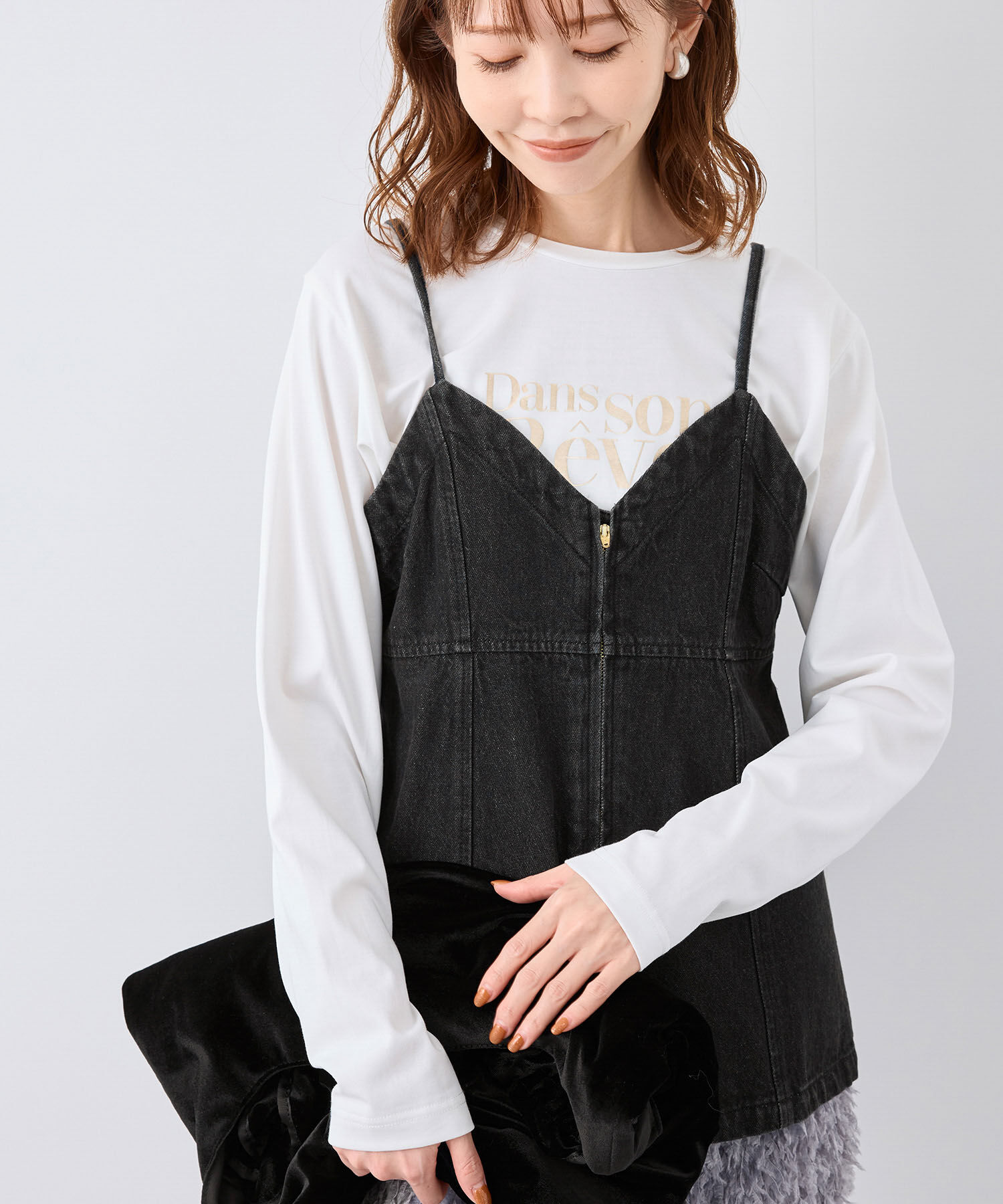 Rope&rsquo;Picnic「デニムビスチェ」|ベスト・ジレ|