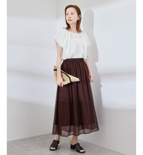 Rope&rsquo;Picnic「ラッフルスリーブブラウス/通勤対応」|シャツ・ブラウス|