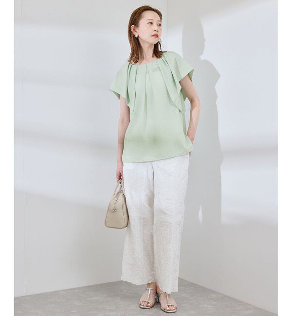 Rope&rsquo;Picnic「ラッフルスリーブブラウス/通勤対応」|シャツ・ブラウス|