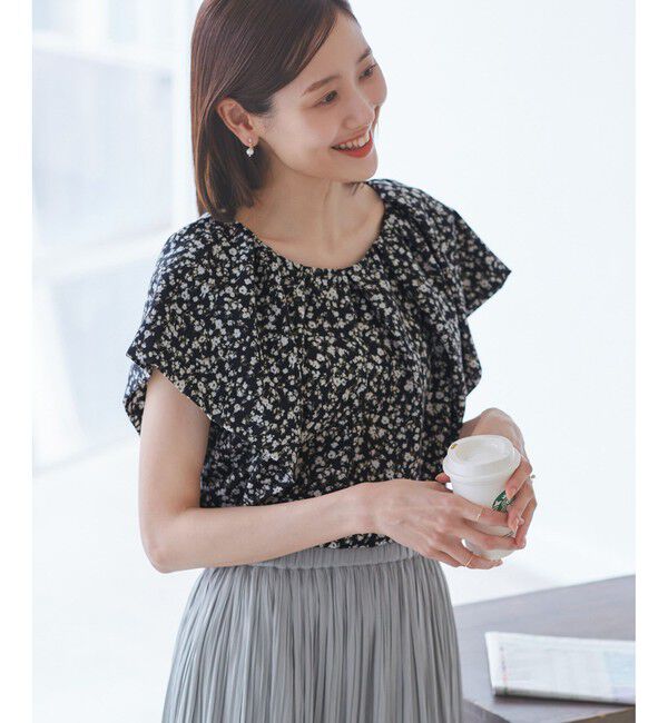 Rope&rsquo;Picnic「ラッフルスリーブブラウス/通勤対応」|シャツ・ブラウス|