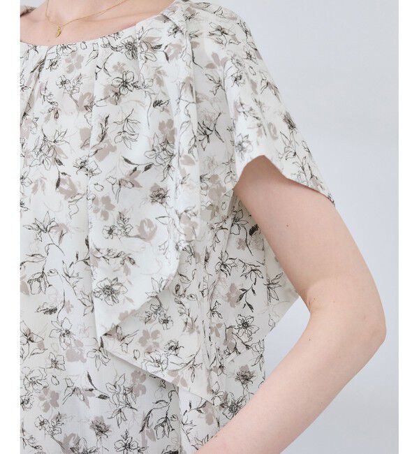 Rope&rsquo;Picnic「ラッフルスリーブブラウス/通勤対応」|シャツ・ブラウス|