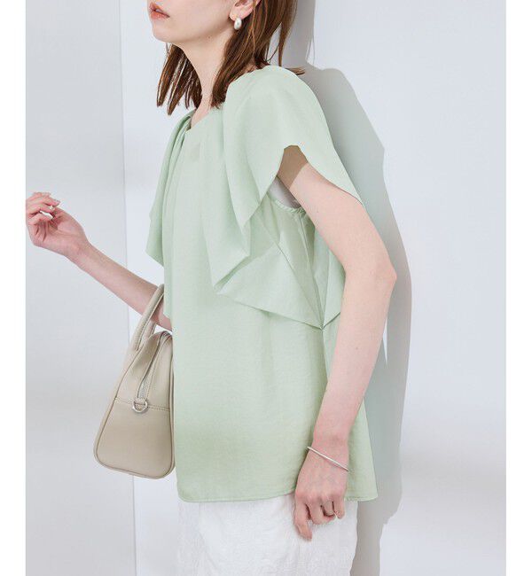 Rope&rsquo;Picnic「ラッフルスリーブブラウス/通勤対応」|シャツ・ブラウス|