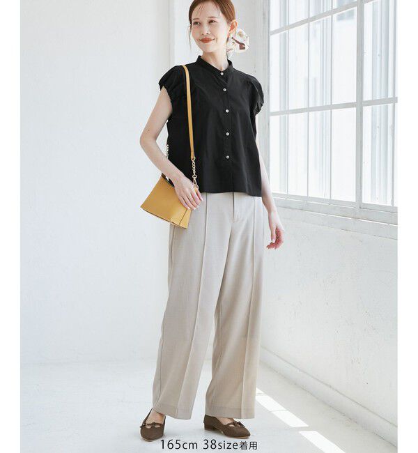 Rope&rsquo;Picnic「着丈が選べるバルーンスリーブシャツブラウス/イージーケア」|シャツ・ブラウス|