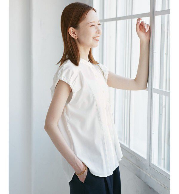 Rope&rsquo;Picnic「着丈が選べるバルーンスリーブシャツブラウス/イージーケア」|シャツ・ブラウス|