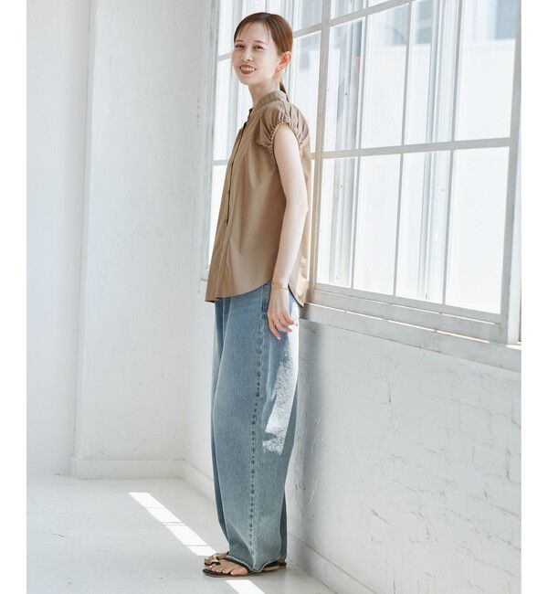 Rope&rsquo;Picnic「着丈が選べるバルーンスリーブシャツブラウス/イージーケア」|シャツ・ブラウス|