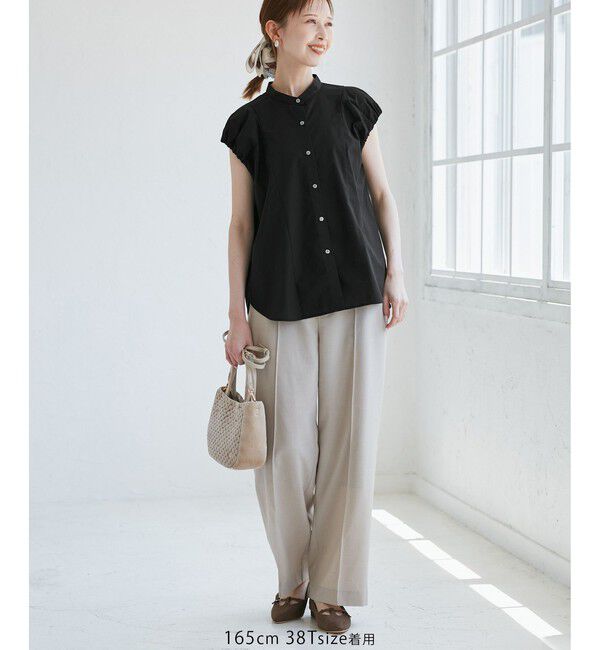 Rope&rsquo;Picnic「着丈が選べるバルーンスリーブシャツブラウス/イージーケア」|シャツ・ブラウス|