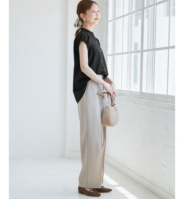 Rope&rsquo;Picnic「着丈が選べるバルーンスリーブシャツブラウス/イージーケア」|シャツ・ブラウス|