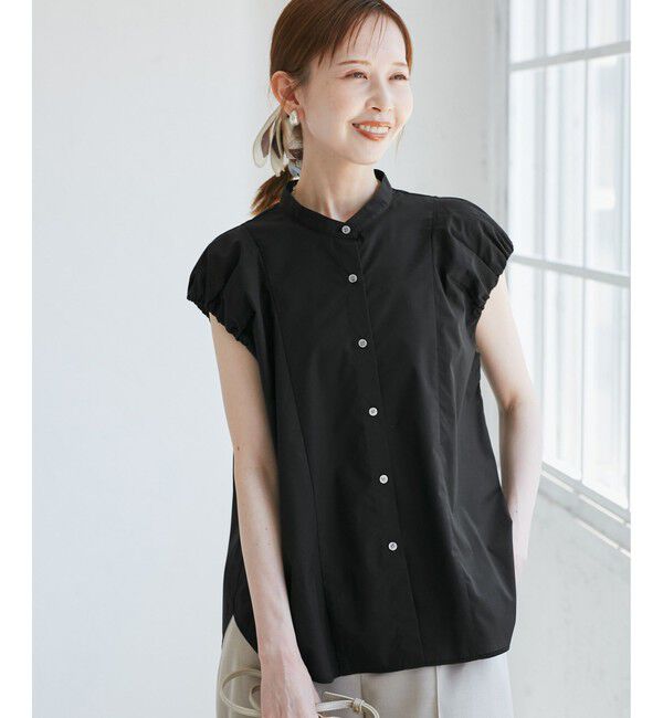 Rope&rsquo;Picnic「着丈が選べるバルーンスリーブシャツブラウス/イージーケア」|シャツ・ブラウス|