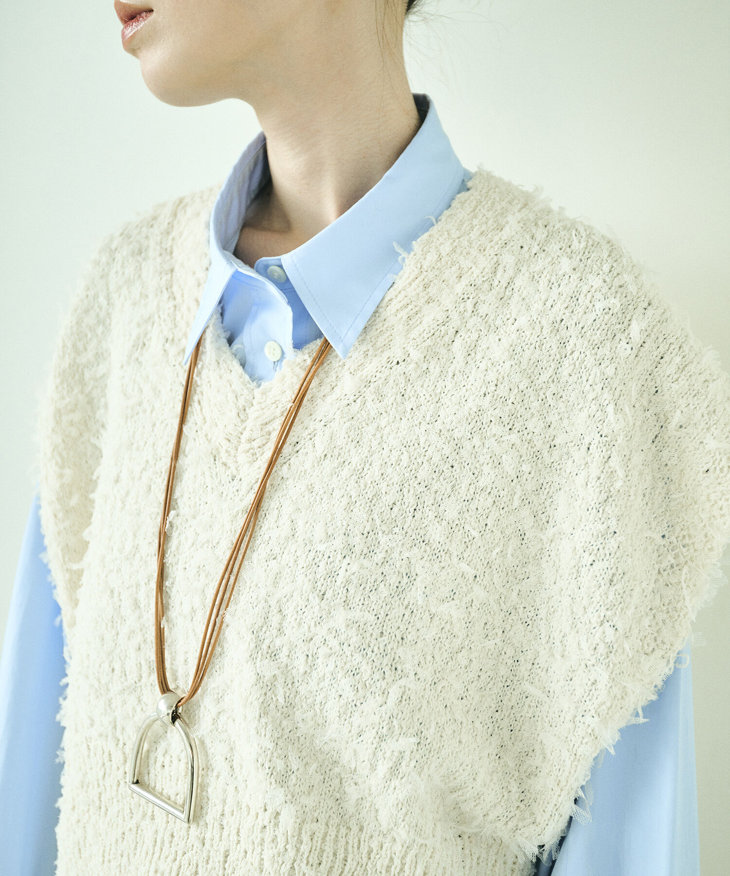 ADAM ET ROPE'「【WEB限定】ファンシーニットジレ」|ニット・セーター|