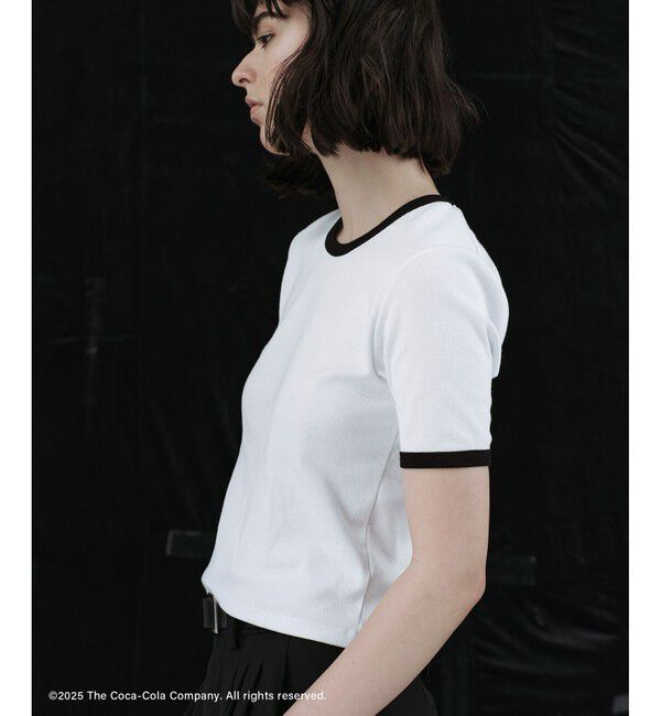 ADAM ET ROPE'「【Coca-Cola】Ringer Tee」|Tシャツ・カットソー|