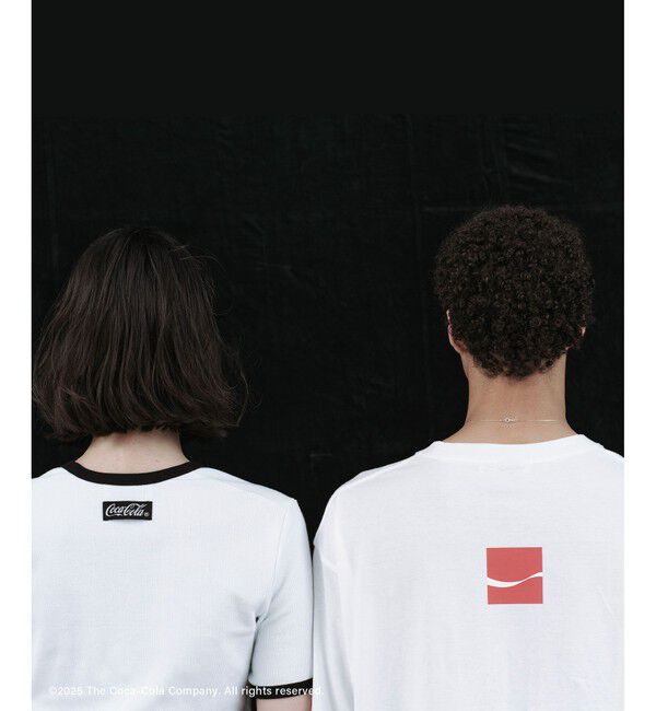 ADAM ET ROPE'「【Coca-Cola】Ringer Tee」|Tシャツ・カットソー|