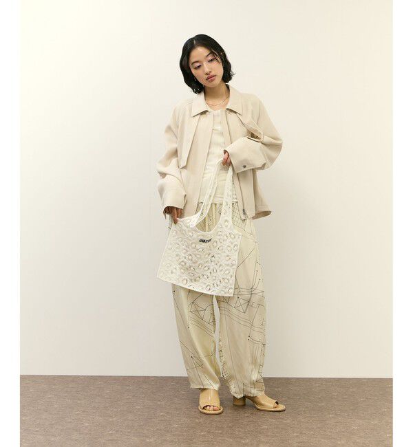 ADAM ET ROPE'「vintage stock lace tote bag」|トートバッグ|