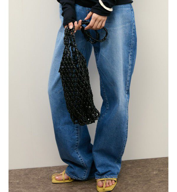 ADAM ET ROPE'「ウッドビーズバッグ」|トートバッグ|