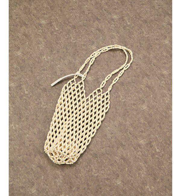 ADAM ET ROPE'「ウッドビーズバッグ」|トートバッグ|