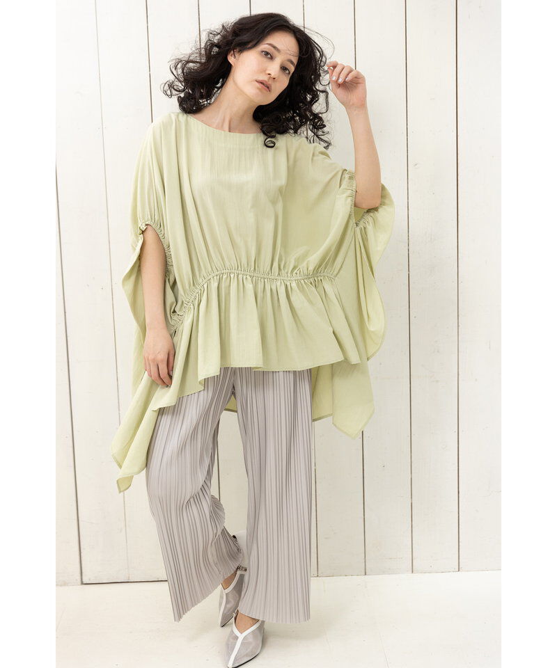  「ギャザーワイドブラウス」|シャツ・ブラウス|