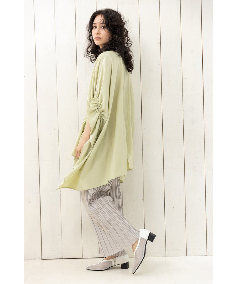  「ギャザーワイドブラウス」|シャツ・ブラウス|