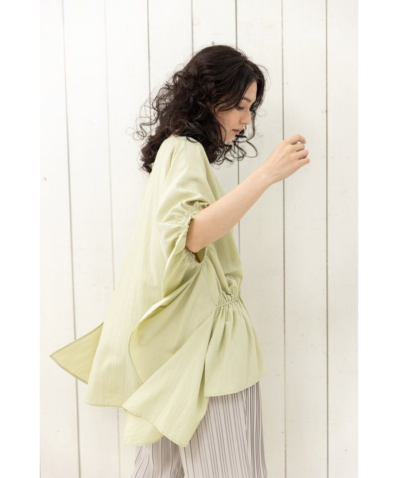  「ギャザーワイドブラウス」|シャツ・ブラウス|