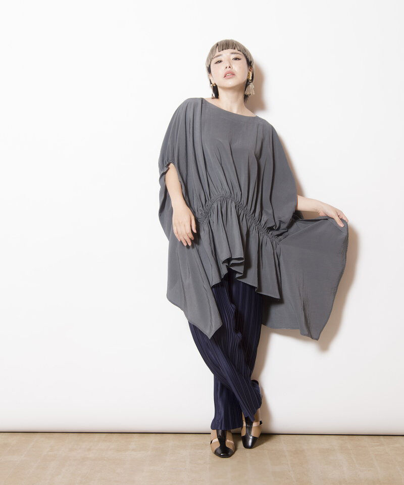  「ギャザーワイドブラウス」|シャツ・ブラウス|