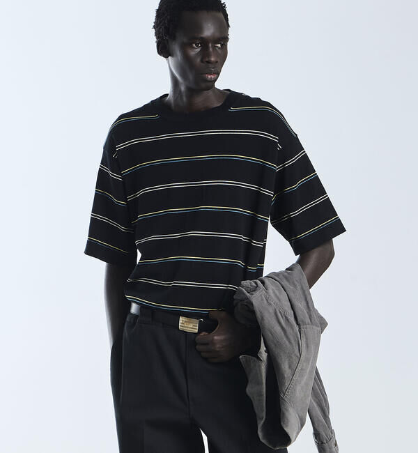  「RYE TENDER | 〈別注〉半袖 クルーネックニット MEN」|ニット・セーター|