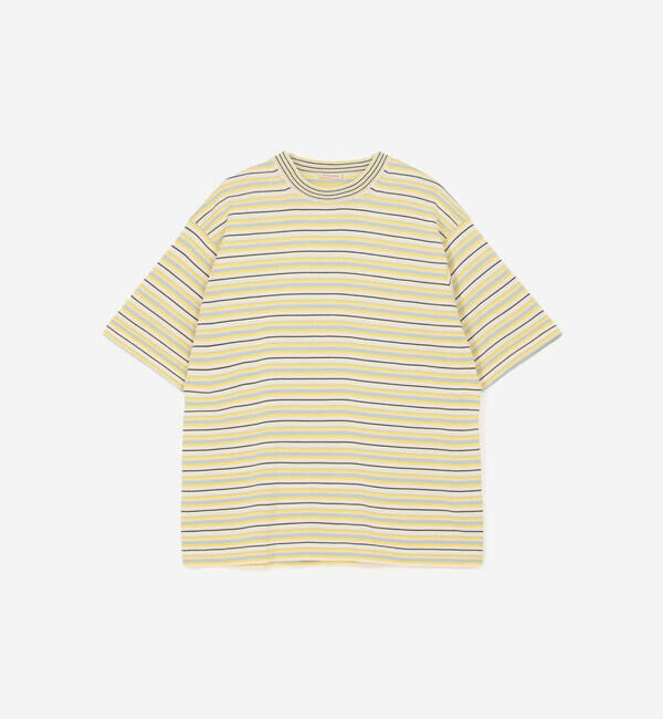  「RYE TENDER | 〈別注〉半袖 クルーネックニット MEN」|ニット・セーター|BEIGE系1