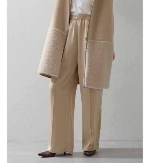THE PAUSE「【THE PAUSE】サテンピンタックパンツ」|チノ|