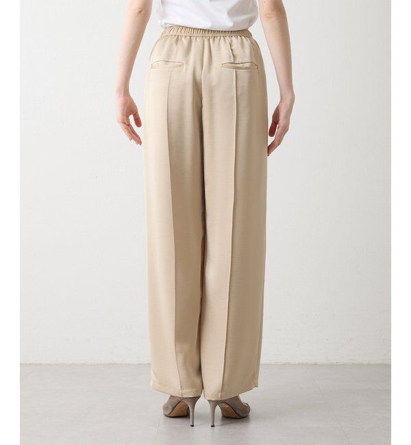 THE PAUSE「【THE PAUSE】サテンピンタックパンツ」|チノ|