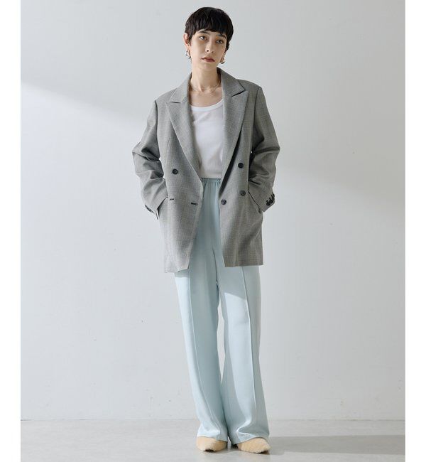 THE PAUSE「【THE PAUSE】サテンピンタックパンツ」|チノ|