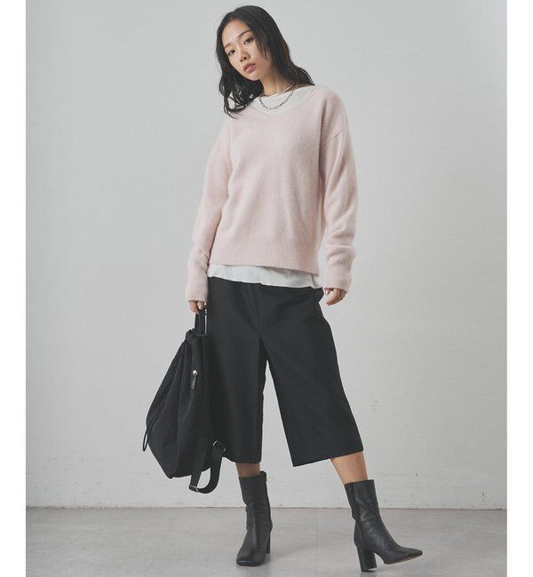  「フォックスウール Vネックプルオーバー」|ニット・セーター|