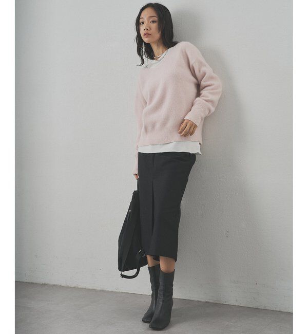  「フォックスウール Vネックプルオーバー」|ニット・セーター|