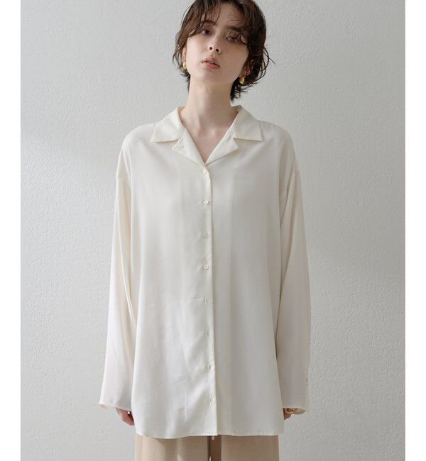 THE PAUSE「【THE PAUSE】フィブリルリラックスシャツ」|シャツ・ブラウス|