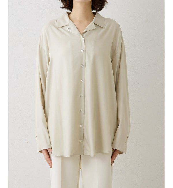 THE PAUSE「【THE PAUSE】フィブリルリラックスシャツ」|シャツ・ブラウス|