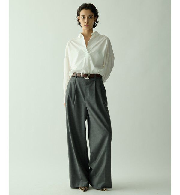 Drawing Numbers「【Drawing Numbers】スキッパーロングスリーブシャツ」|シャツ・ブラウス|