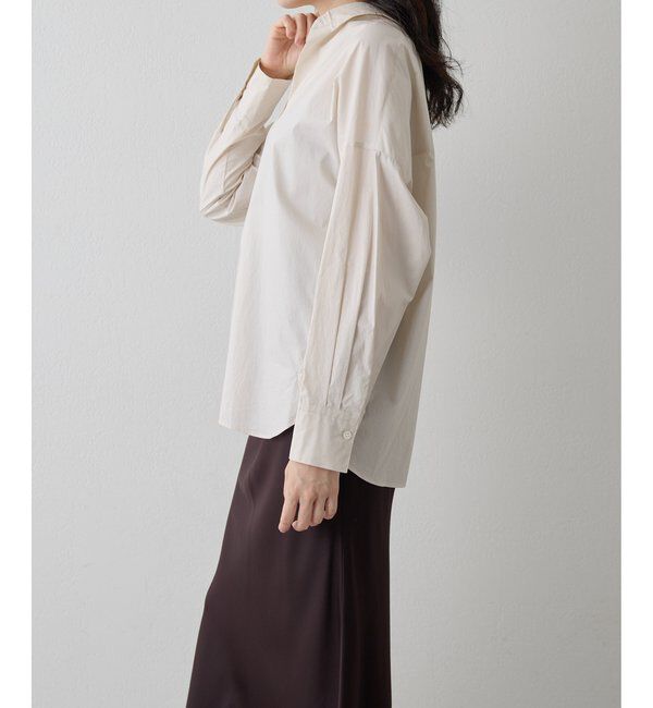 Drawing Numbers「【Drawing Numbers】スキッパーロングスリーブシャツ」|シャツ・ブラウス|