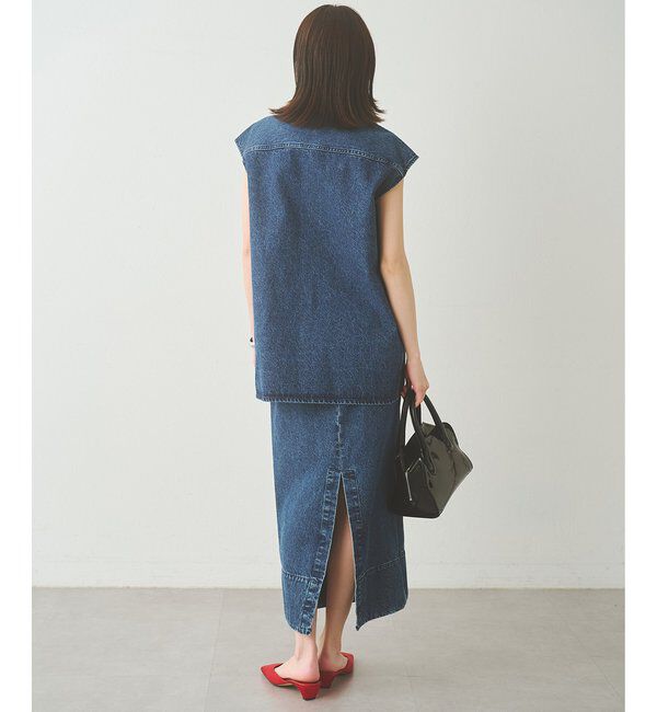 「デニムボウノースリーブシャツ」|シャツ・ブラウス|