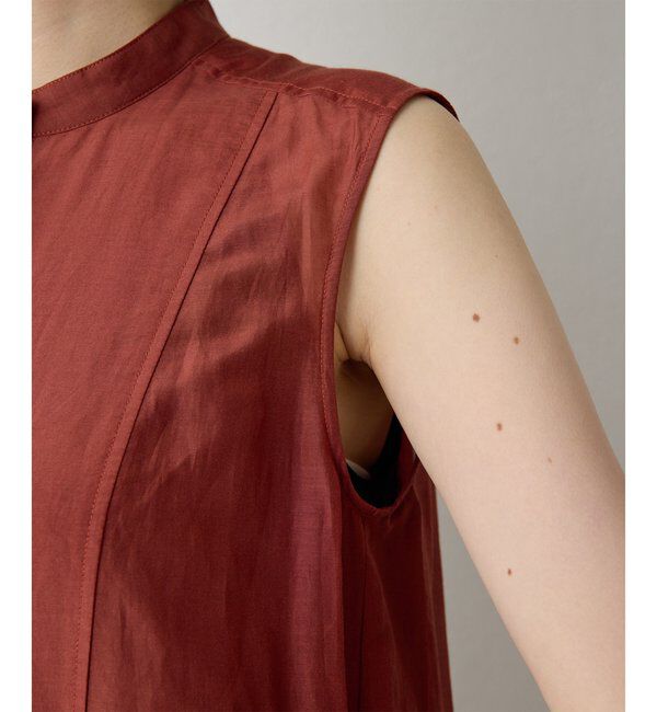  「シルクコットンギャザーワンピース」|ワンピース|