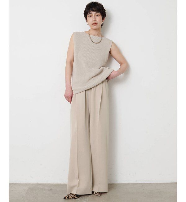  「ペーパーノースリーブニット」|ニット・セーター|