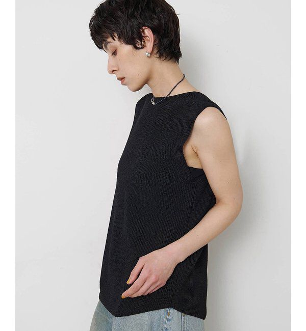  「ペーパーノースリーブニット」|ニット・セーター|