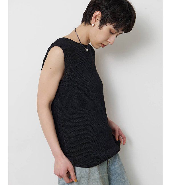  「ペーパーノースリーブニット」|ニット・セーター|